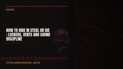 How to Hide in Steal Or Die: Lockers, Vents and Sound Discipline